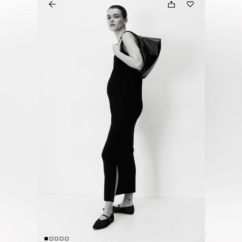 H&M MAMA RIBBED DRESS